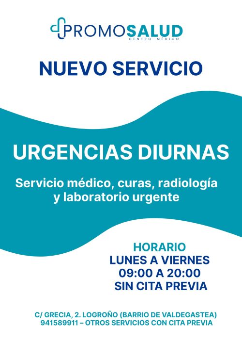 Servicio de Urgencias diurnas en Clínica Promosalud de LogroñoUrgencias diurnas en